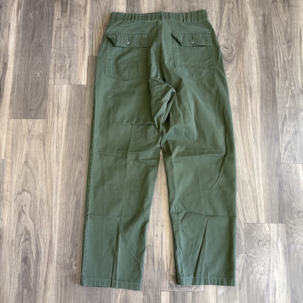Vintage OG-507 Pants Men's Size 32x29 Military Army Zip Fly Cotton Sateen - Picture 8 of 8